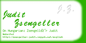 judit zsengeller business card